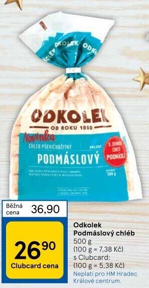Chléb podmáslový Odkolek