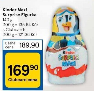 Čokoládová figurka s překvapením vánoční Maxi Kinder Surprise