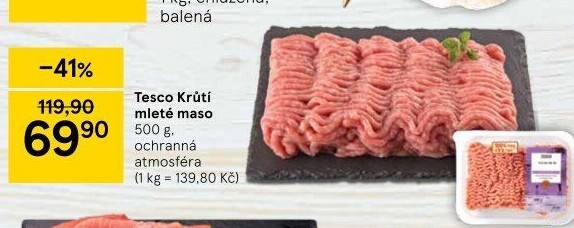 Krůtí mleté maso Tesco