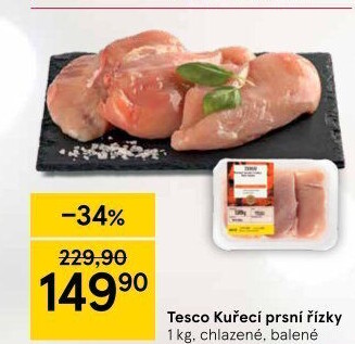 Kuřecí prsní řízky Tesco