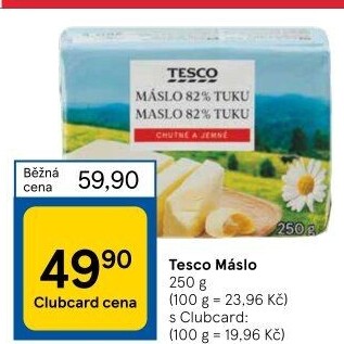 Máslo Tesco