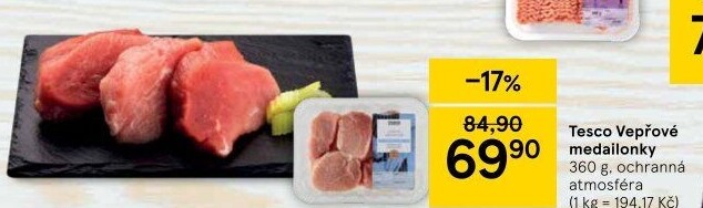 Medailonky vepřové Tesco