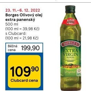 Olivový olej extra panenský Borges