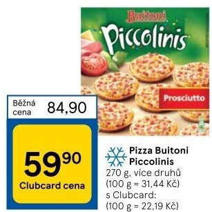 Pizza mražená Piccolinis Buitoni
