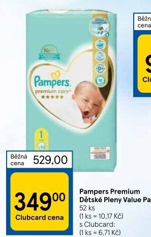 Pleny dětské Pampers Premium Care