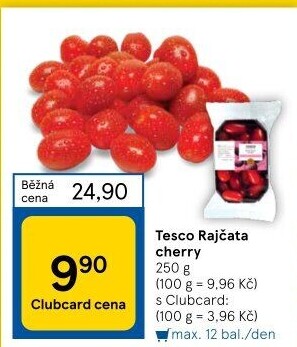 Rajčata cherry Tesco
