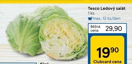 Salát ledový Tesco