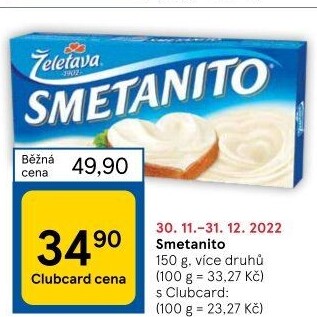 Sýr tavený Smetanito Želetava