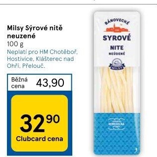 Sýrové nitě Bánovecké Milsy