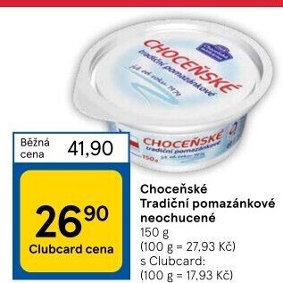 Tradiční pomazánkové Choceňské