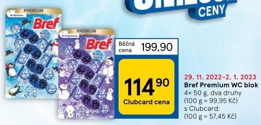 WC blok tuhý Premium Bref