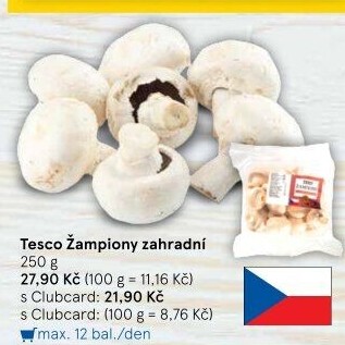 Žampiony zahradní Tesco
