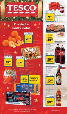 akční leták Tesco 30.11.2022-6.12.2022