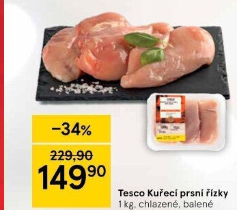 Kuřecí prsní řízky Tesco