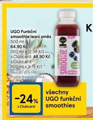 Nápoj smoothie Ugo