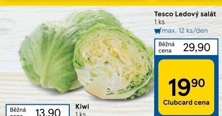 Salát ledový Tesco