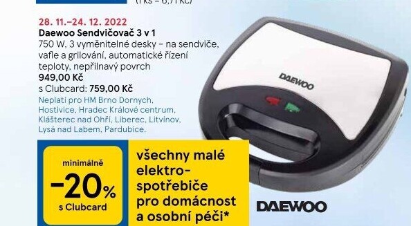 Toustovač Daewoo