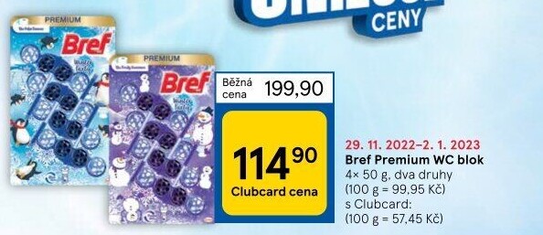 WC blok tuhý Premium Bref