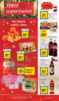akční leták Tesco 30.11.2022-6.12.2022