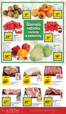 akční leták Tesco 30.11.2022-6.12.2022