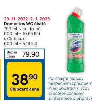 Čistič WC gelový Domestos