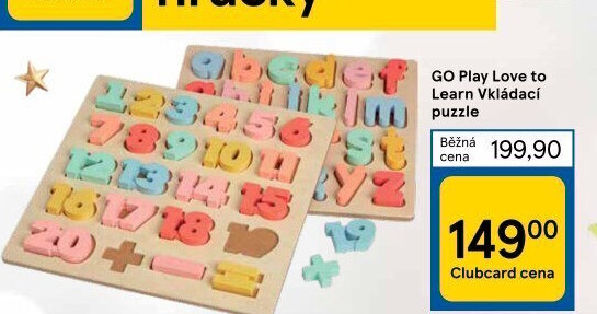 Dřevěné dětské vkládací puzzle 3D PlayGo