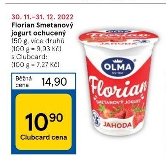 Jogurt smetanový Florian Olma