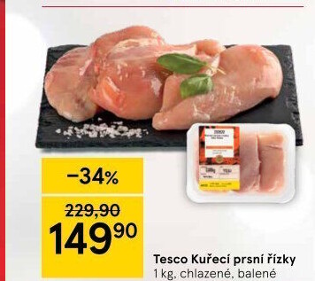 Kuřecí prsní řízky Tesco