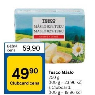 Máslo Tesco