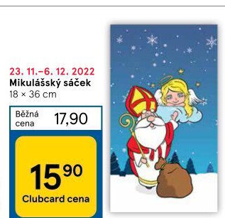 Mikulášský sáček / taška