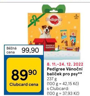 Pamlsky pro psy vánoční balíček Pedigree