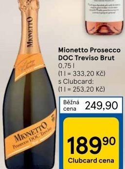 Prosecco brut DOC Treviso Mionetto