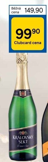 Sekt Demi sec Královský sekt