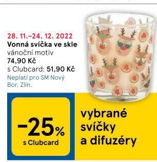 Svíčky ve skle vonné