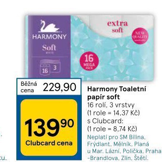 Toaletní papír 3vrstvý Harmony