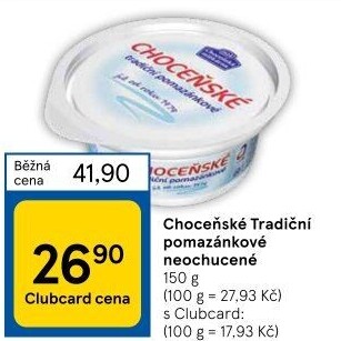 Tradiční pomazánkové Choceňské