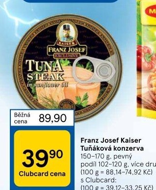 Tuňák steak Exclusive Franz Josef Kaiser