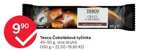 Tyčinka čokoládová Tesco
