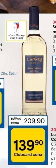 Víno Tramín červený Culinary Collection Vinařství Ludwig - výběr z hroznů