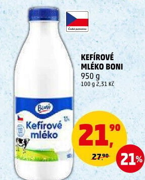 Kefírové mléko Boni