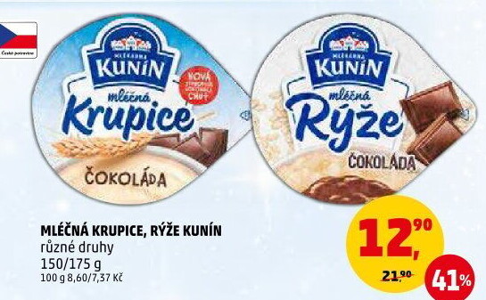 Mléčná krupice Kunín