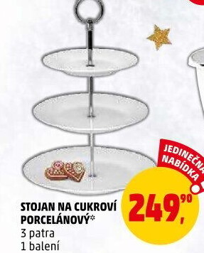 Porcelánová etažérka
