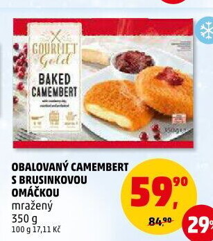 Sýr Camembert smažený mražený Gourmet Gold