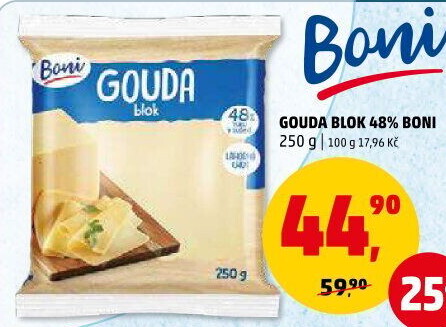 Sýr Gouda 48% Boni