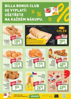 akční leták BILLA 30.11.2022-6.12.2022