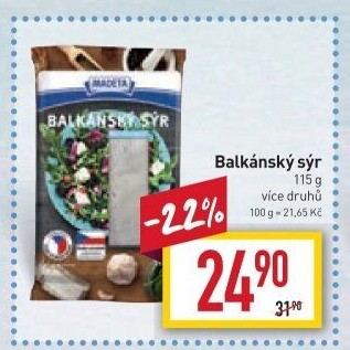 Balkánský sýr Madeta