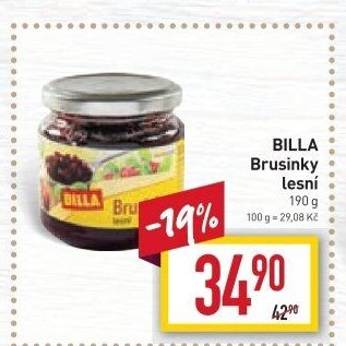 Brusinky lesní Billa