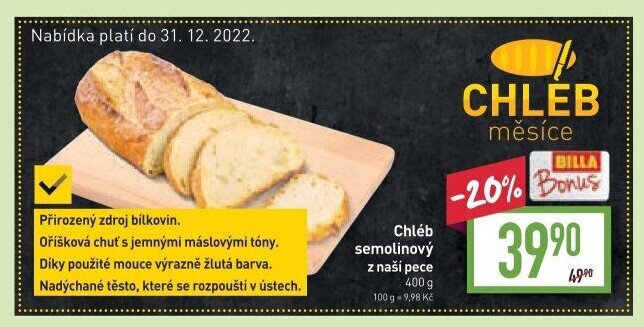 Chléb semolinový