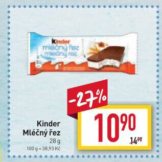 Řez mléčný Kinder
