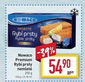 Rybí prsty nemleté mražené Nowaco Premium